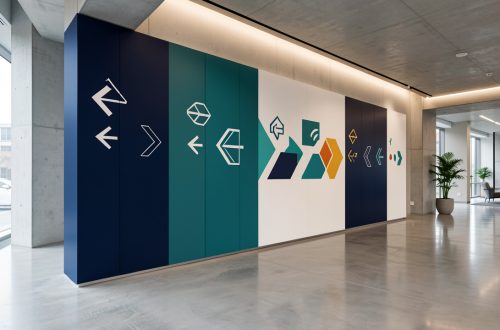 Concevoir une signalétique intérieure grand format qui guide et marque